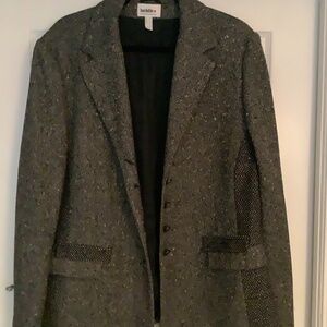 Bardehle of Germany Black Tweed Jacket. Sz 44